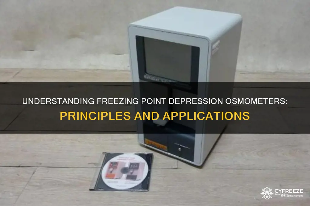 how does a freezing point depression osmometer work