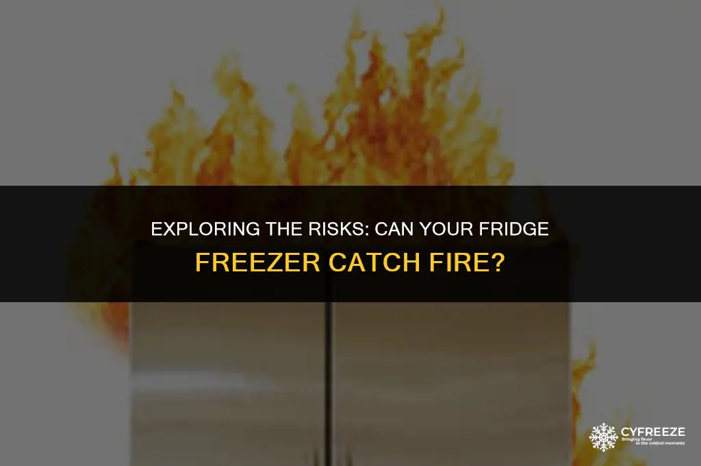 how does a fridge freezer catch fire