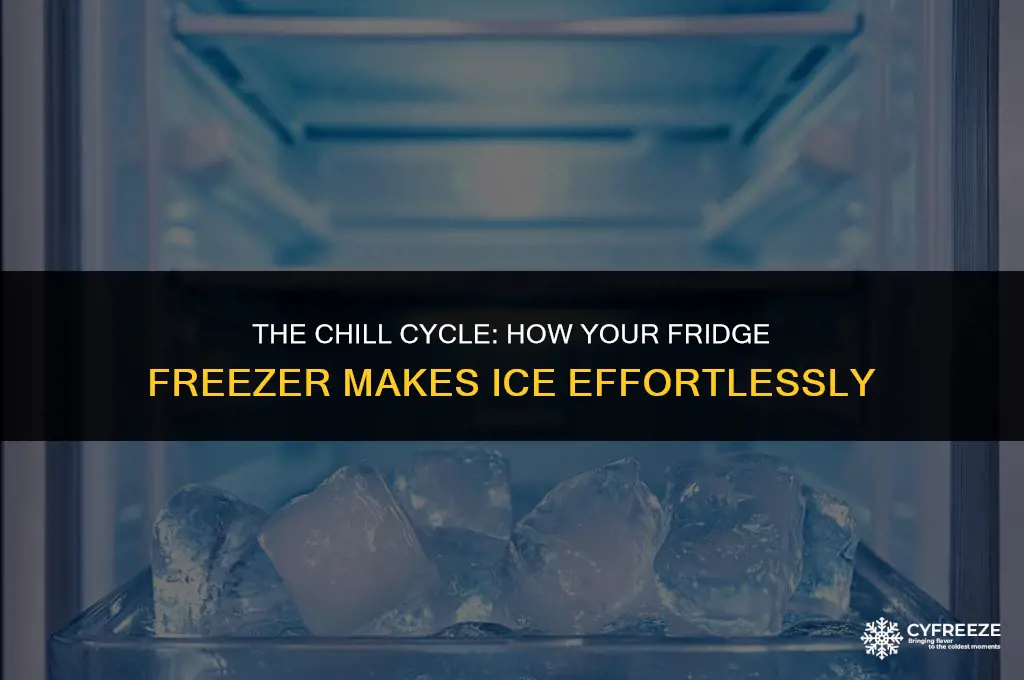 how does a fridge freezer make ice