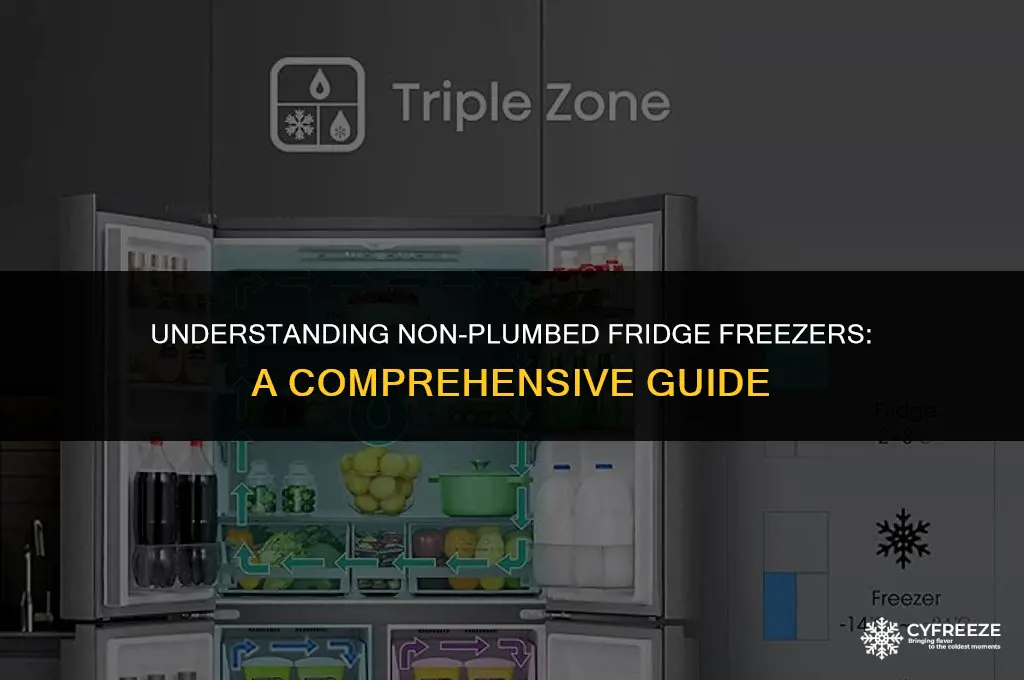 how does a non plumbed fridge freezer work