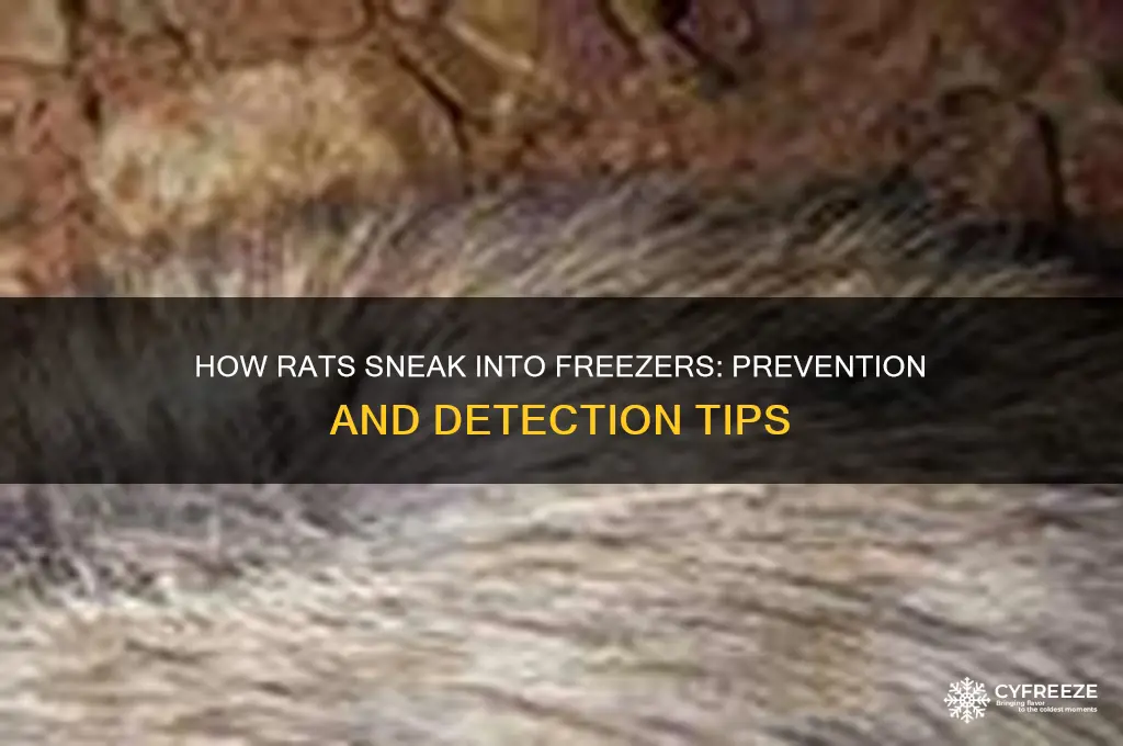 how does a rat get in the freezer