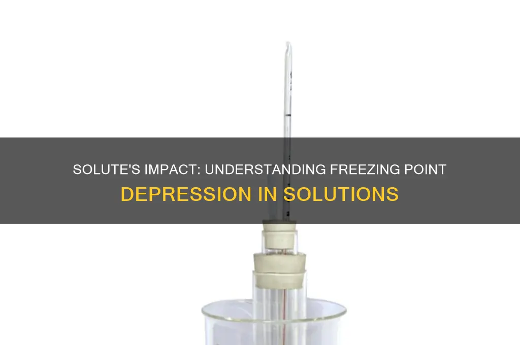 how does a solute depress the freezing point