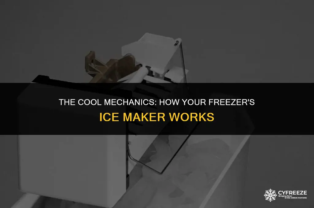 how does an ice maker work in a freezer