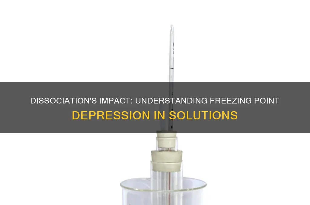 how does dissociation affect freezing point