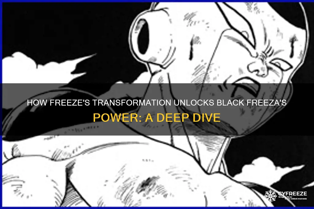 how does freeze get black freeza