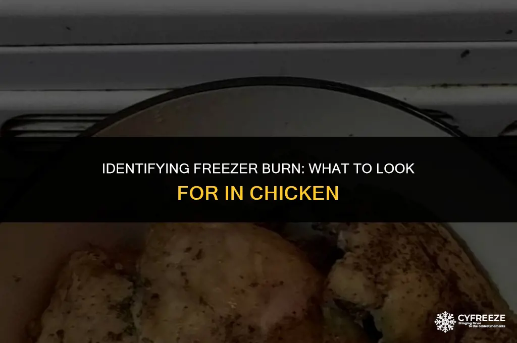 how does freezer burn chicken look