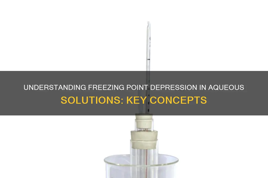 how does freezing point relate to aqueis solutions