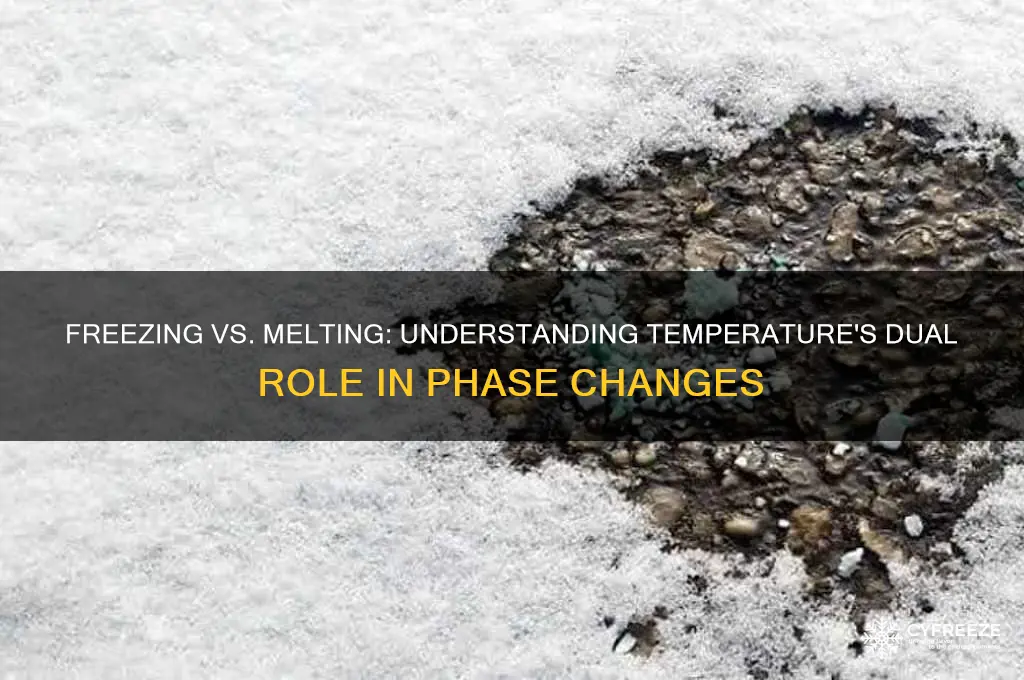 how does freezing temperature compare to melting