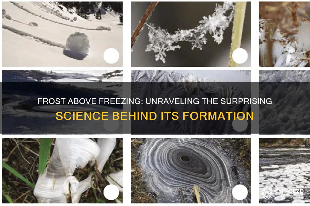 how does frost form when temperature is above freezing