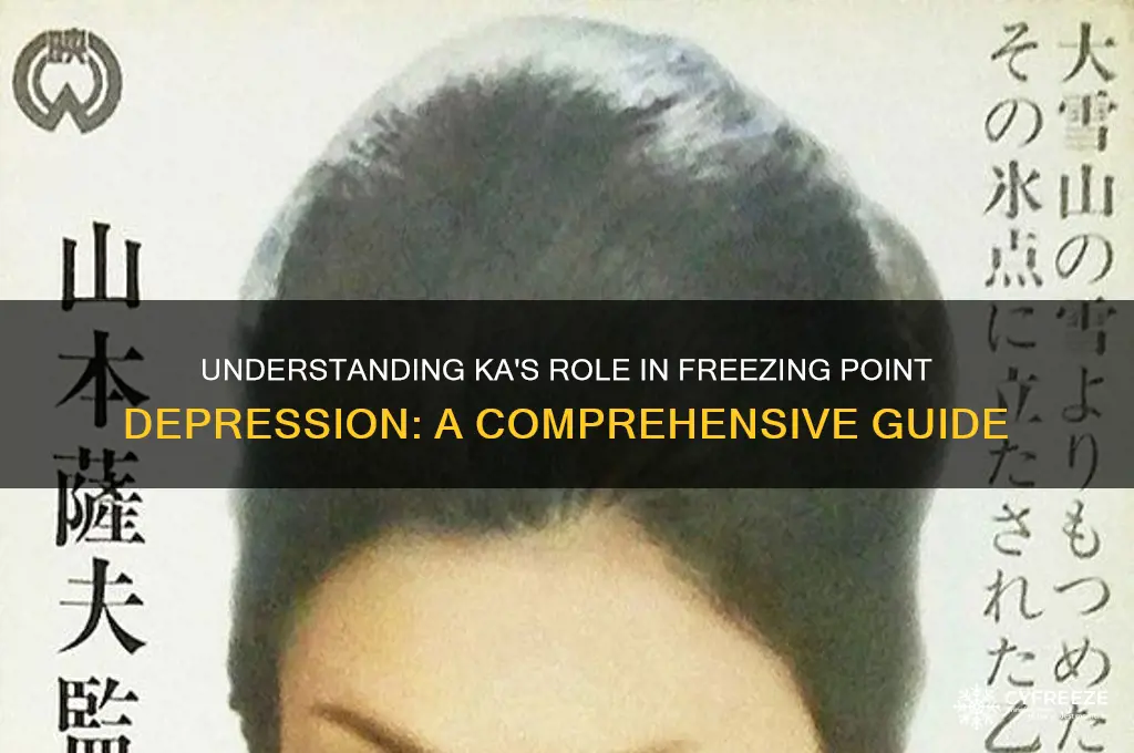 how does ka relate to freezing point