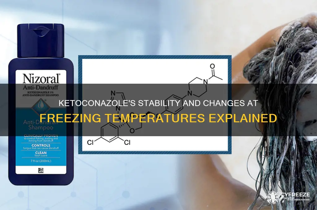 how does ketoconazole change at freezing temperatures