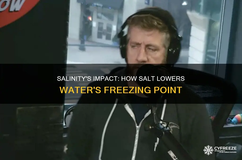 how does salinity affect freezing point