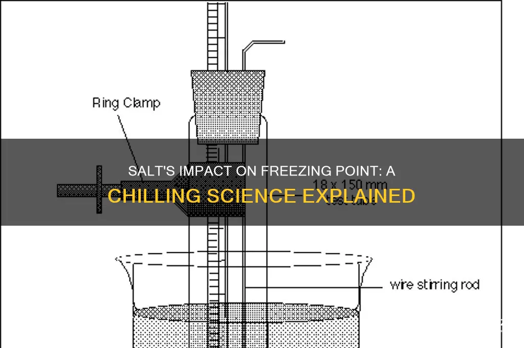 how does salt affect freezing point temperature