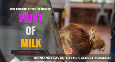 Salt's Impact on Milk's Freezing Point: A Chilling Science Explained