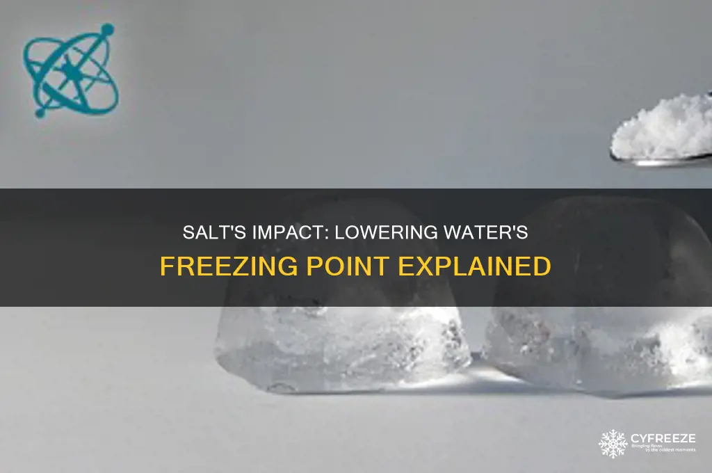 how does salt affect waters freezing point