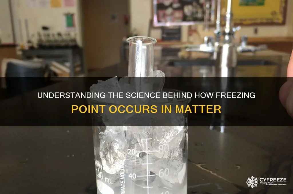 how does the freezing point occur