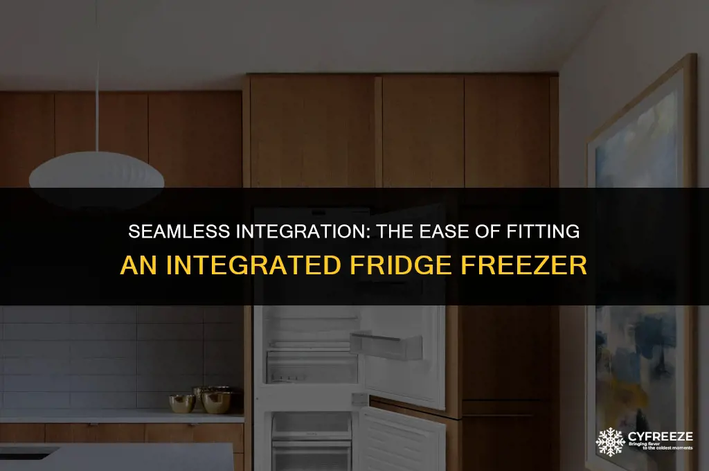 how easy is it to fit an integrated fridge freezer