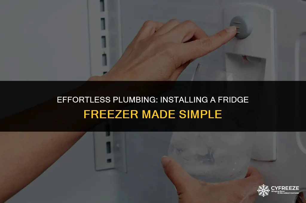 how easy is it to plumb in a fridge freezer