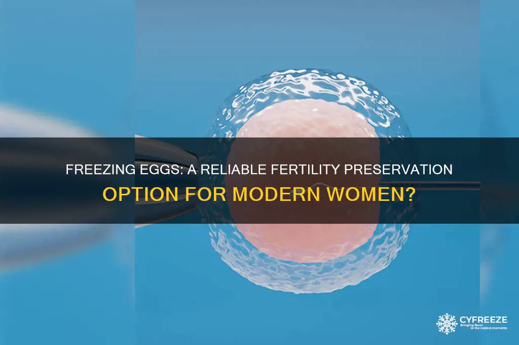 how effective is freezing eggs