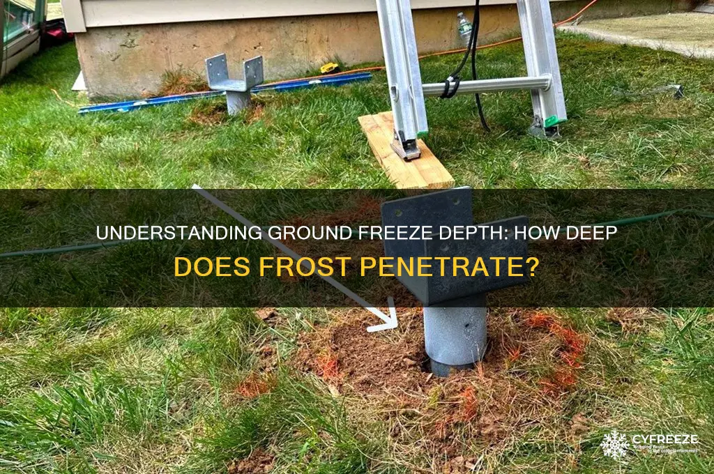 how far deep is the freeze point in the ground