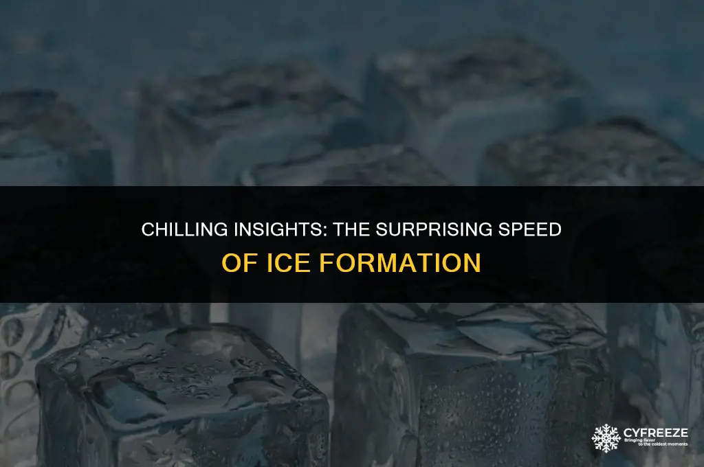 how fast does ice freeze