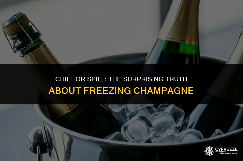 how fast will champagne freeze