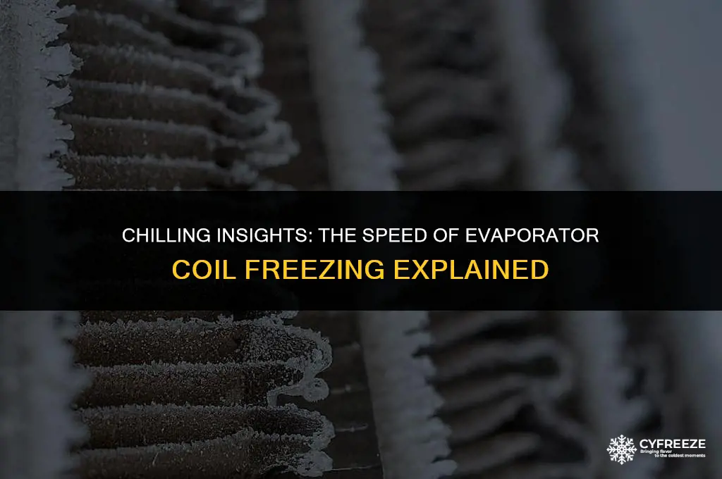 how fast will evaporator coils freeze