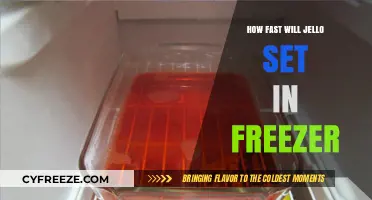 Quick Chill: The Speedy Setting of Jello in Your Freezer