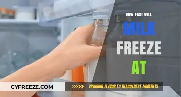 Rapid Chill: The Surprising Speed of Milk Freezing Explained