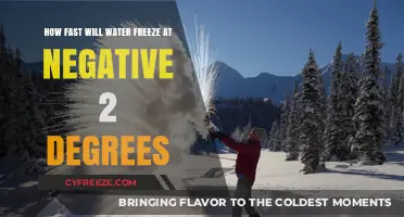 Chilling Insights: Water's Freeze Time at Negative 2 Degrees