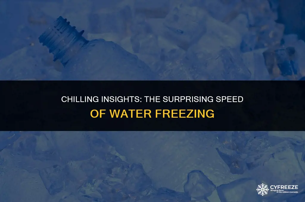 how fast will water freeze