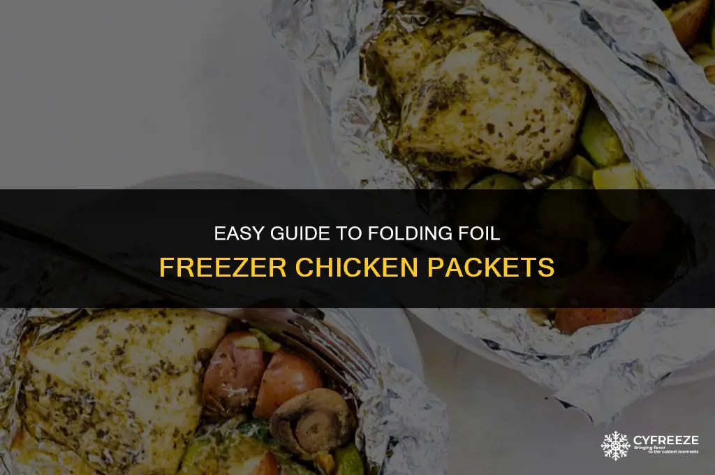 how fold foil freezer chicken packets