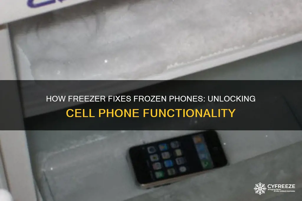how freezer gets cell phone to work