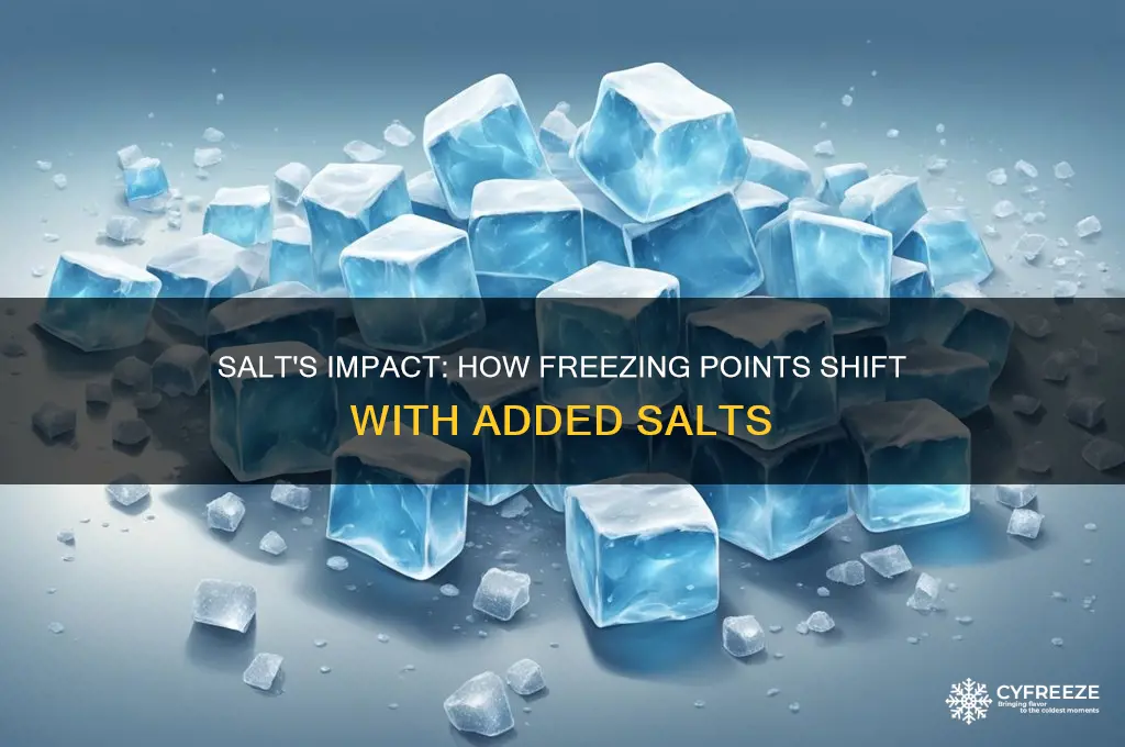 how freezing points change with the addition of salts