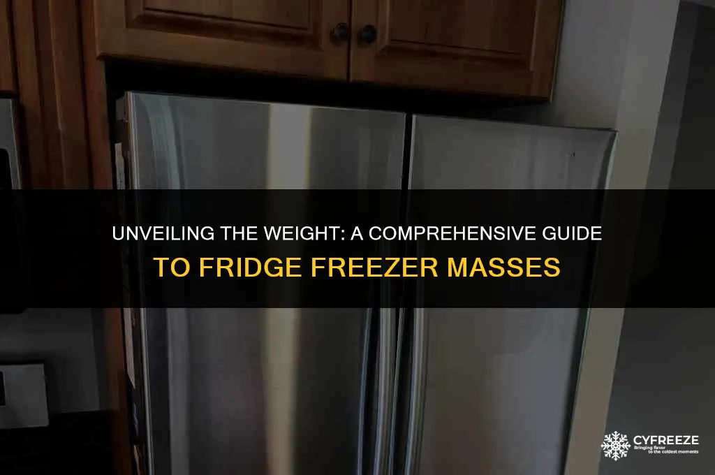 how heavy is a fridge freezer in kg