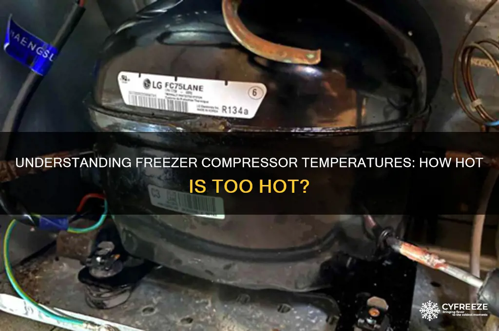 how hot does a freezer compressor get
