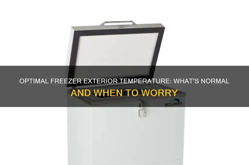 how hot should the outside of a freezer get