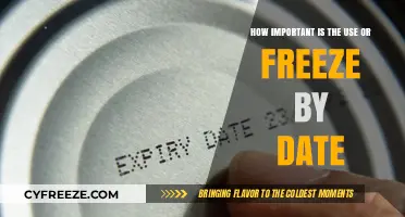 Use or Freeze By Date: Essential for Food Safety and Quality