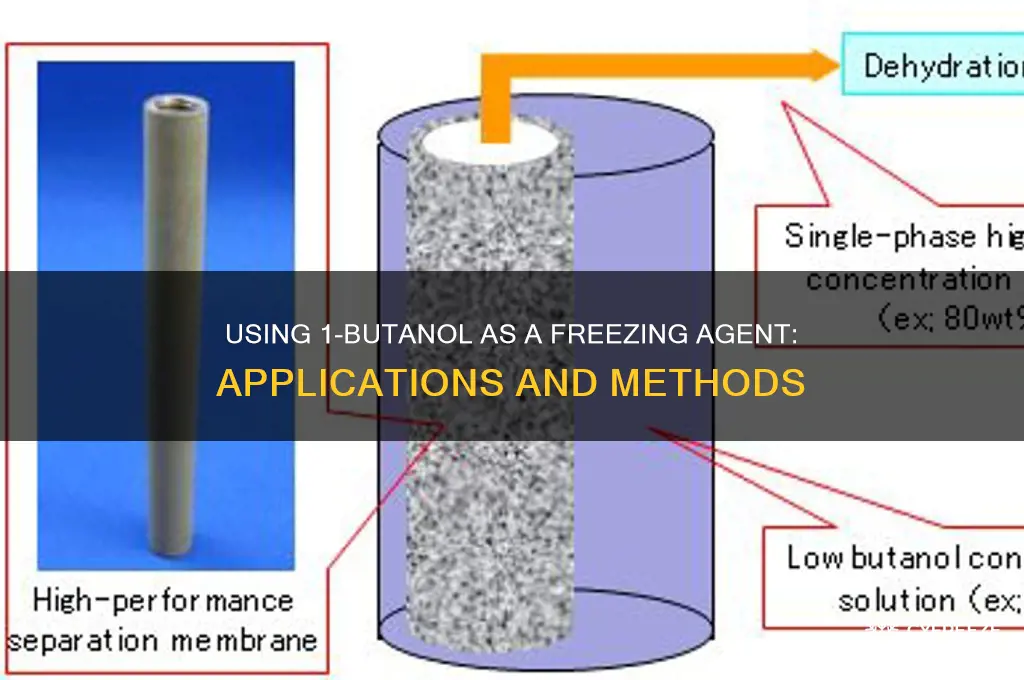 how is 1-butanol used to freeze