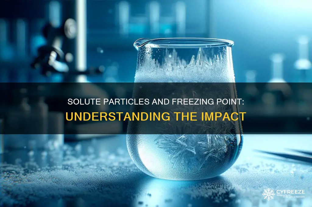 how is freezing point affected by number of solute particles