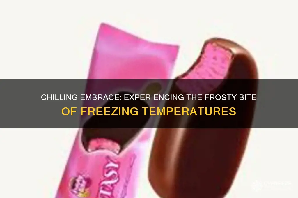 how it feels when the temperature drops towards freezing