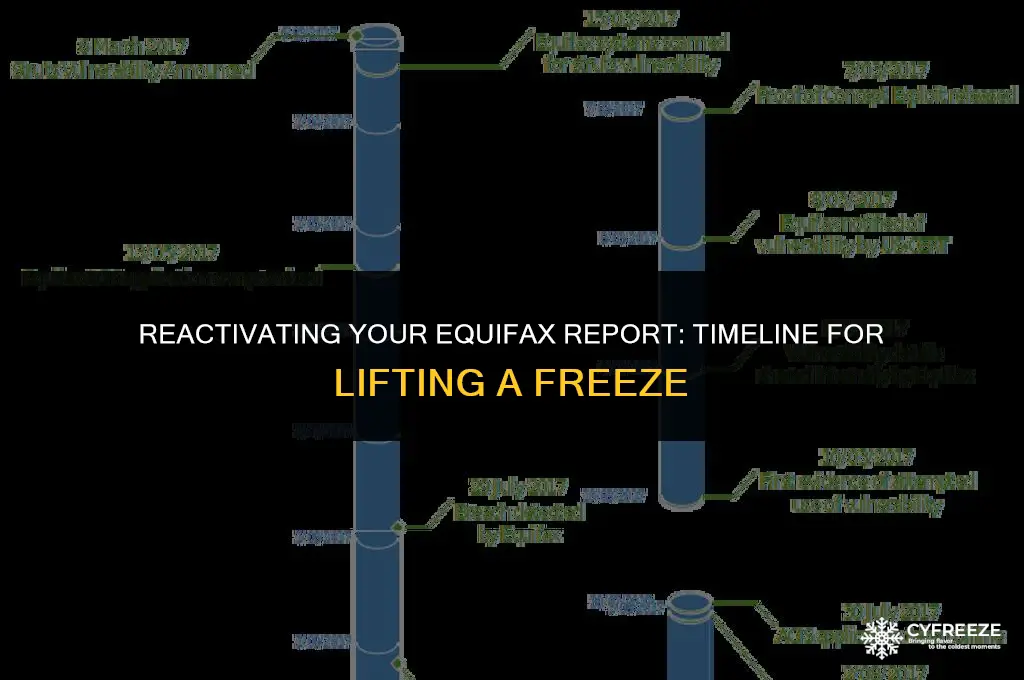 how long after lifting equifax freeze will it be active