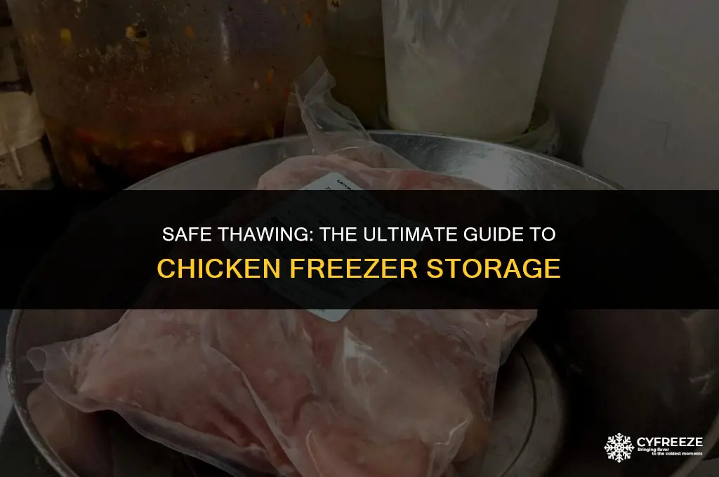 how long after taking chicken out of freezer