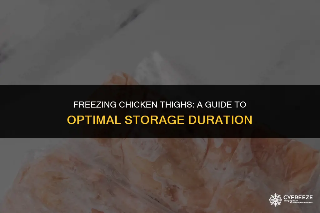 how long are chicken thighs good for in the freezer