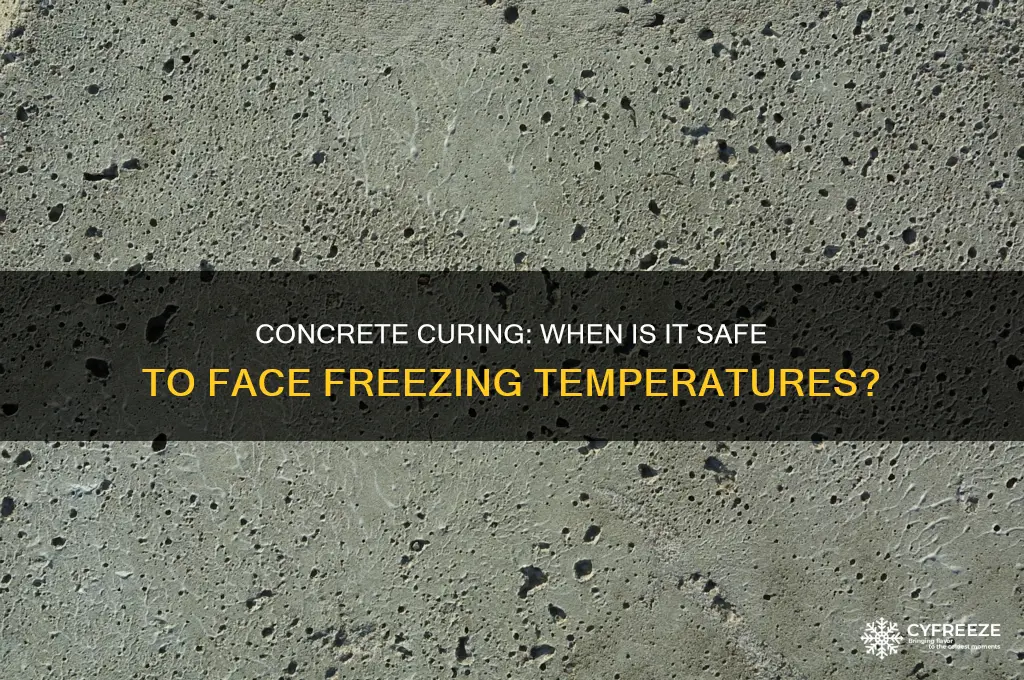 how long before concrete can be exposed to freezing temperatures