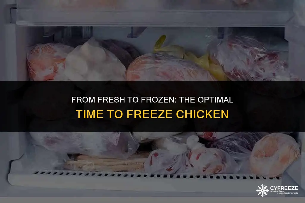 how long before freeze chicken