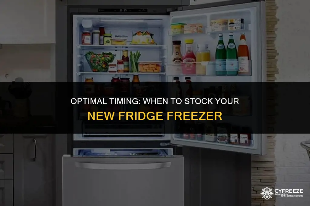 how long before you can fill a new fridge freezer