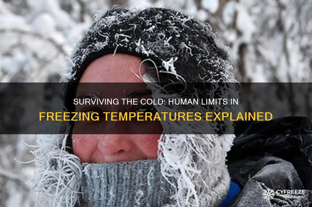 how long can a human survive freezing temperatures