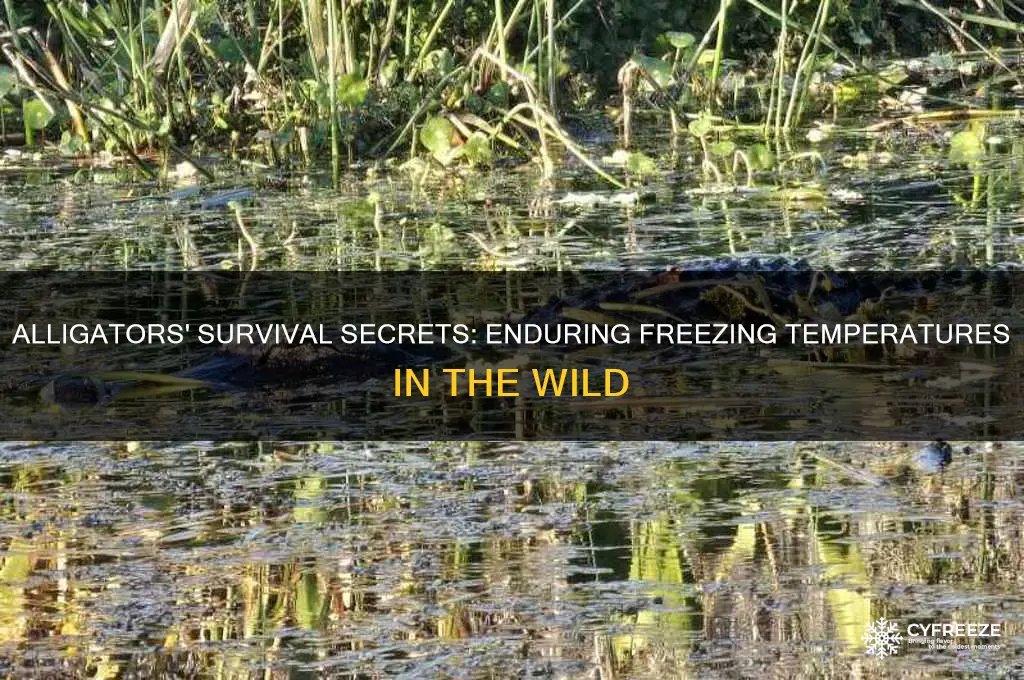 how long can alligators survive freezing temperatures
