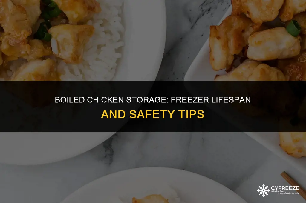 how long can boiled chicken stay in the freezer